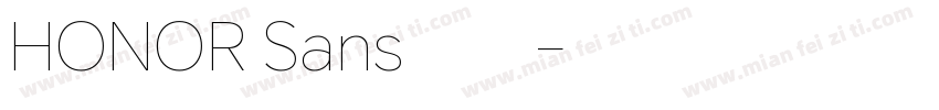 HONOR Sans 荣耀字体字体转换